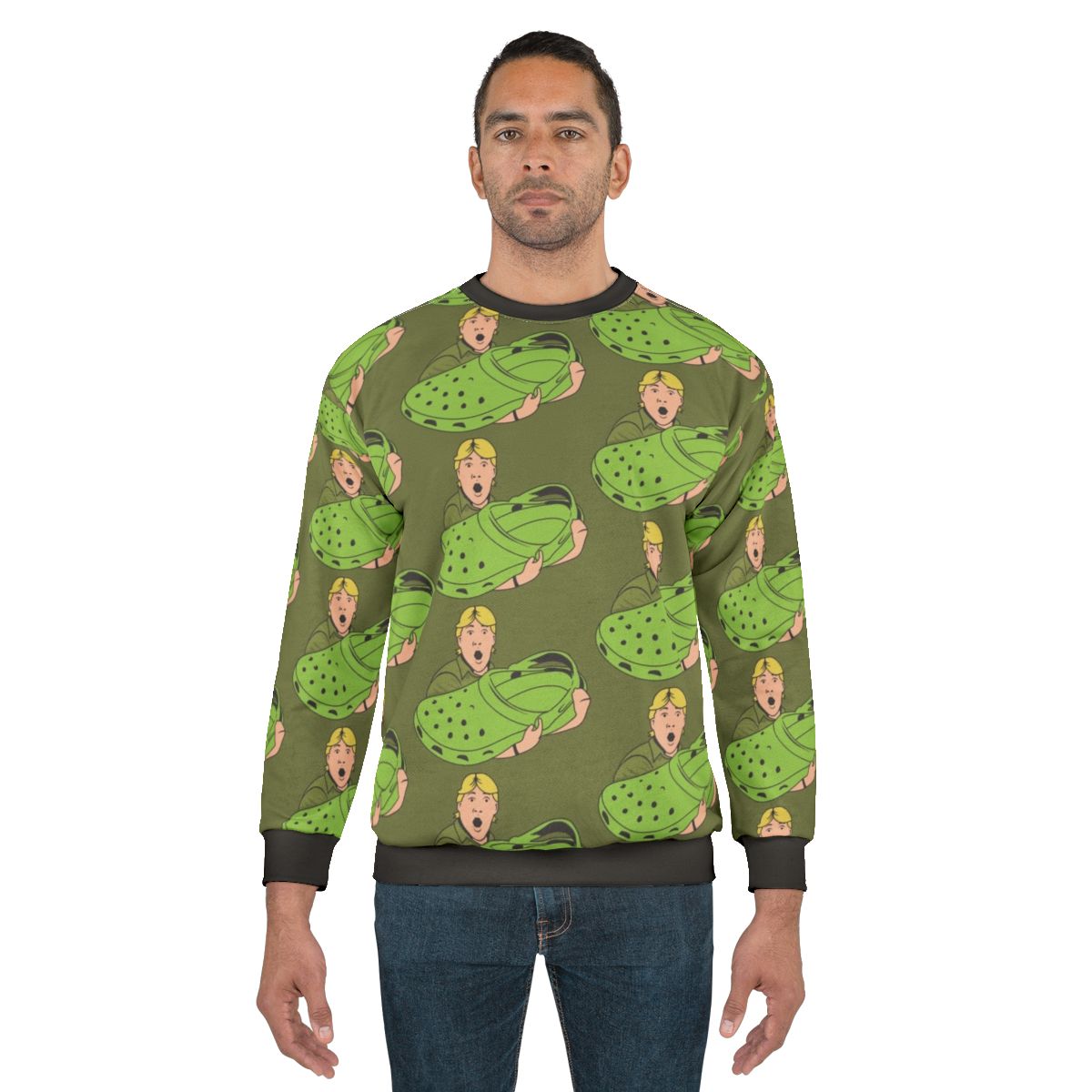 Croccy Sweatshirt, an Australian-inspired crocodile-themed apparel