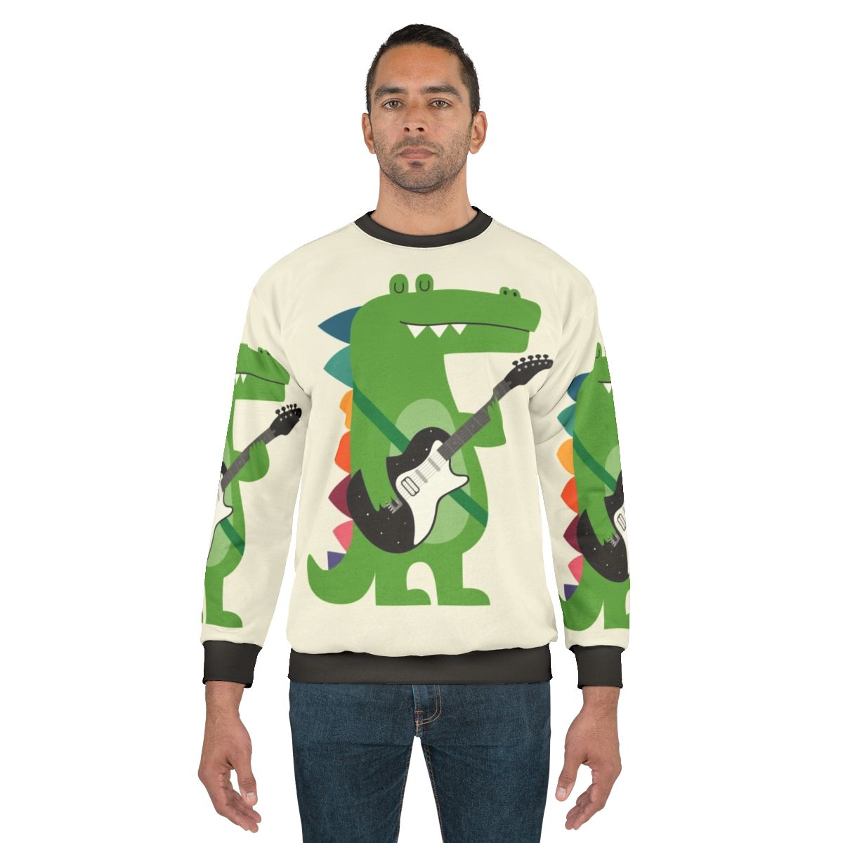 Croco Rock Sweatshirt - Punk Animal Rockstar Kids Clothes