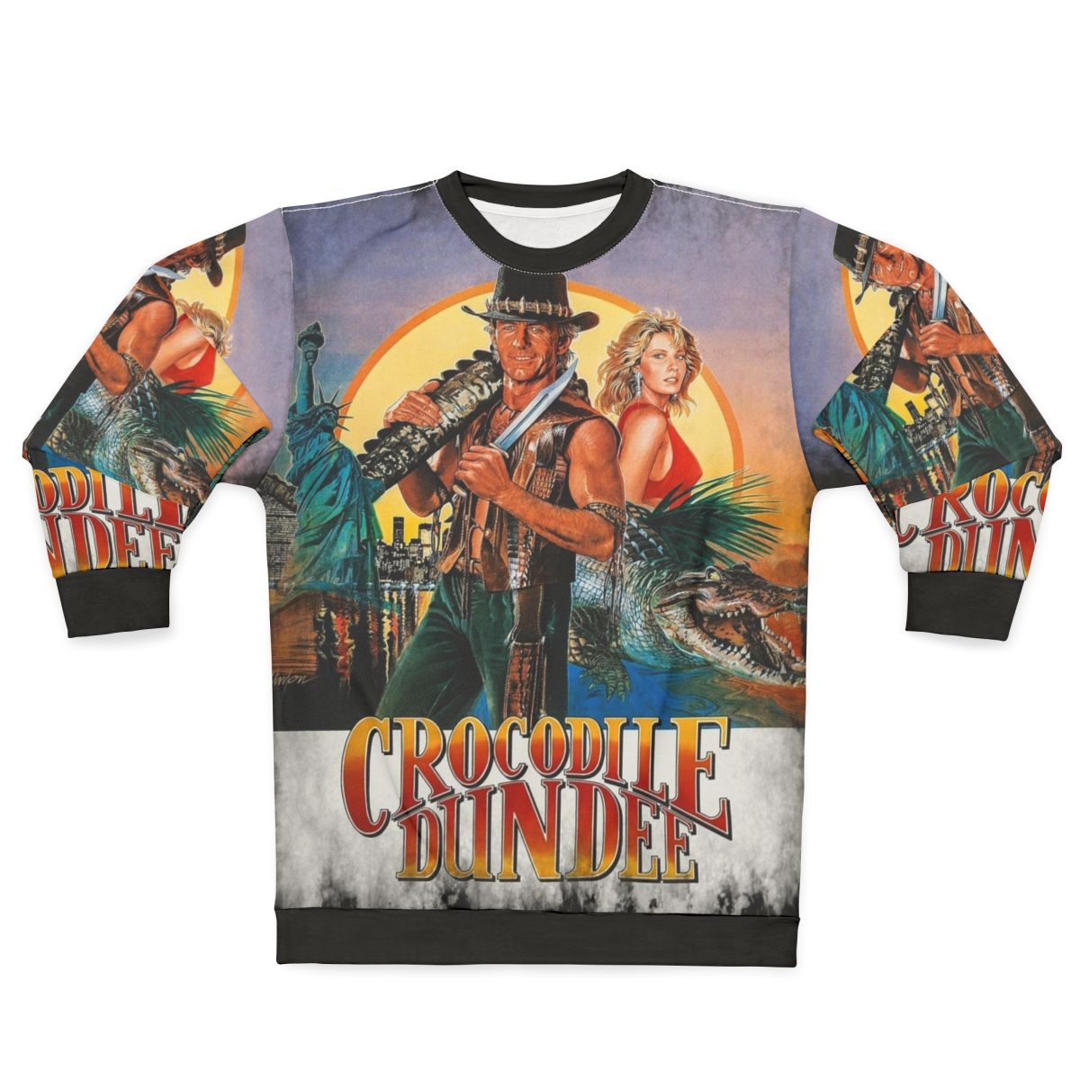 Crocodile Dundee Sweatshirt with Movie Character