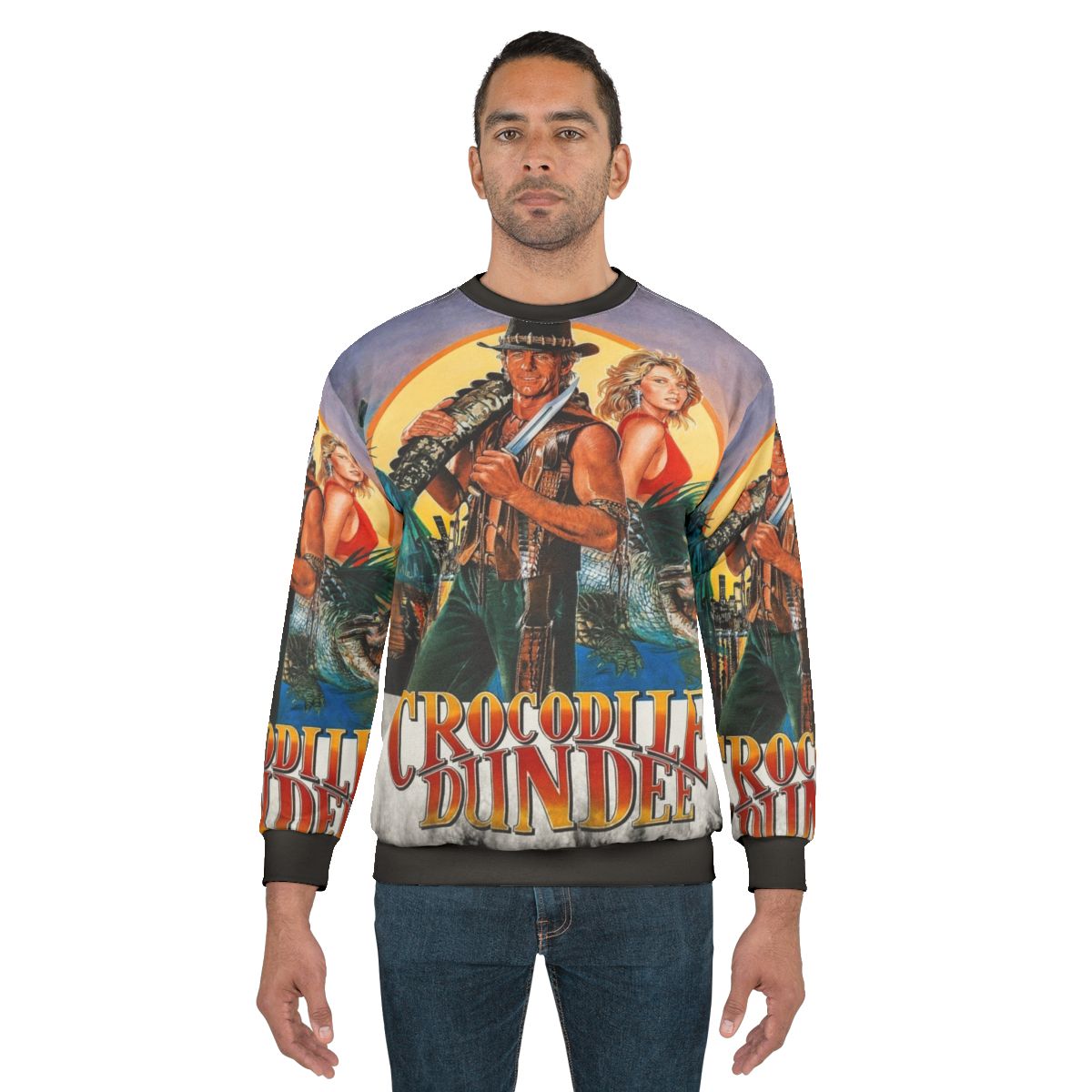 Crocodile Dundee Sweatshirt with Movie Character