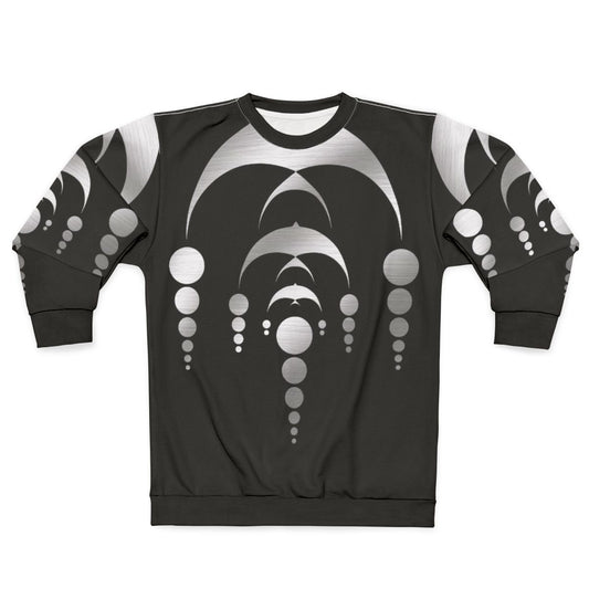 Crop Circle Sweatshirt with Alien, UFO and Ancient Geometry Design