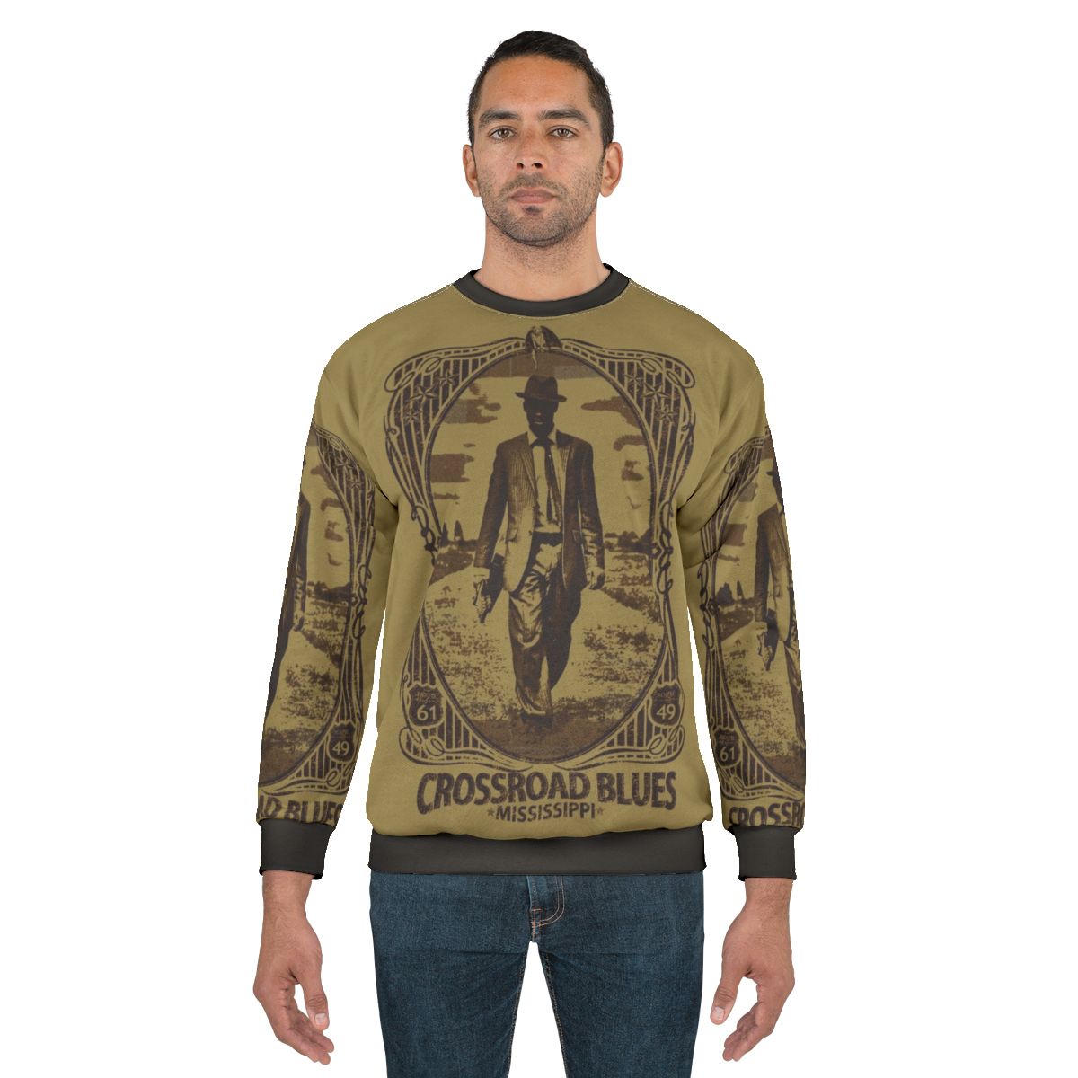 Crossroad Blues Sweatshirt - Inspired by Robert Johnson's Delta Blues