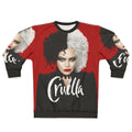 Cruella Deville Villain Sweatshirt featuring the iconic character from the Cruella movie