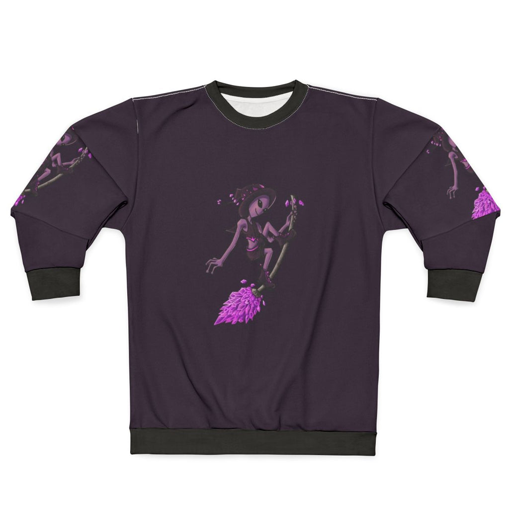 Crystal Witch Alien Sweatshirt featuring a cosmic design