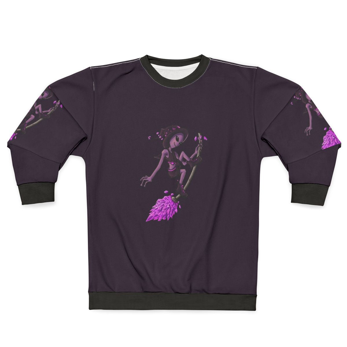 Crystal Witch Alien Sweatshirt featuring a cosmic design