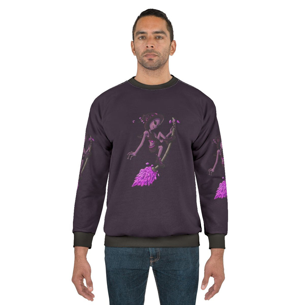 Crystal Witch Alien Sweatshirt featuring a cosmic design