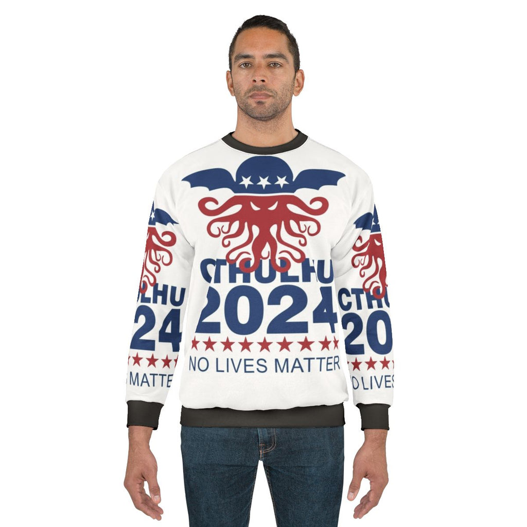 Cthulhu 2024 No Lives Matter Horror Sweatshirt
