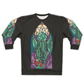 Cthulhu sweatshirt with stained glass cosmic horror design