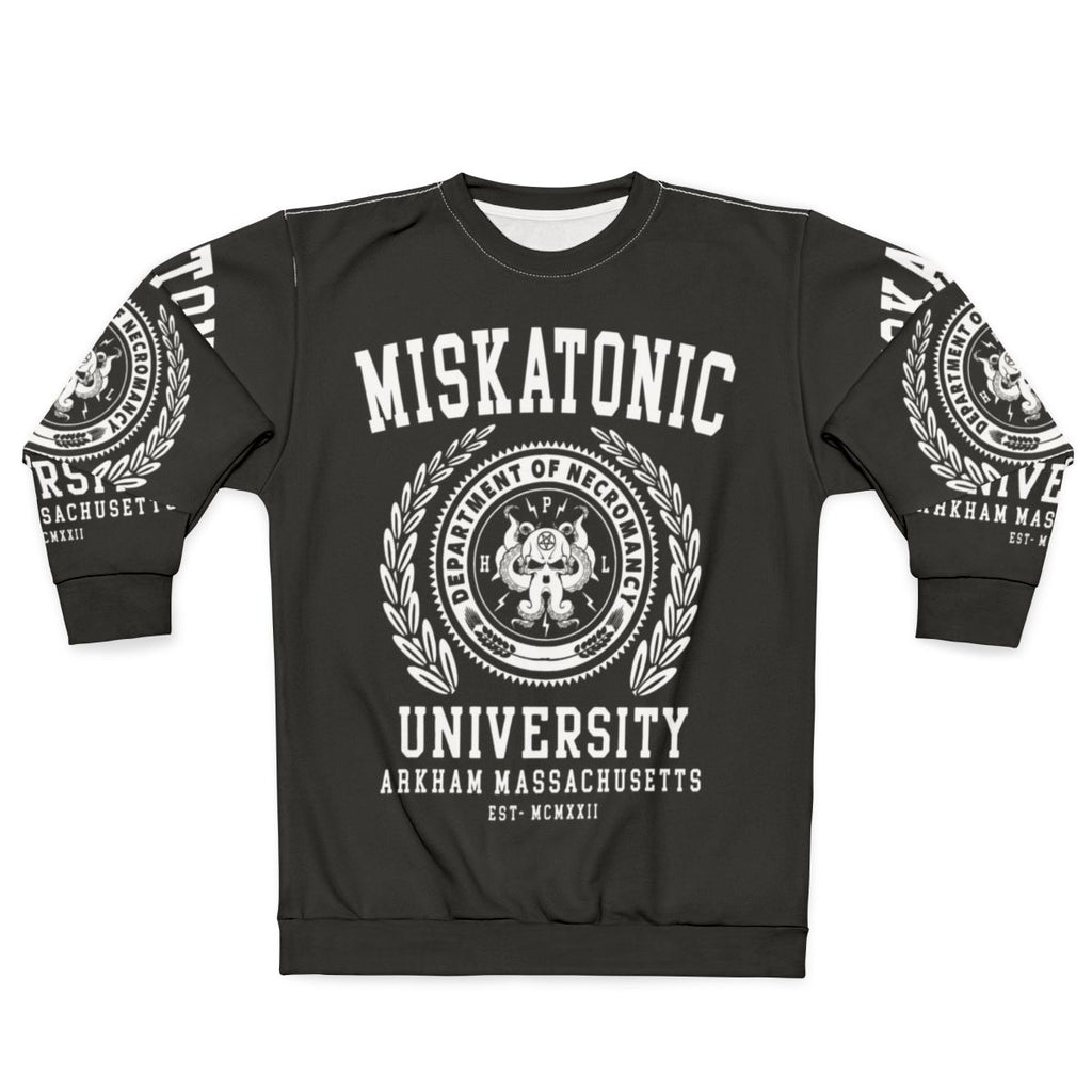 Cthulhu and Lovecraft themed Miskatonic University sweatshirt