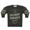 Culinary Manager Sweatshirt with Typography Design