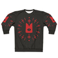 Cult of the Lamb Ritual Red Sweatshirt with Occult Symbols