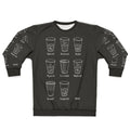 Cup Philosophy Sweatshirt with Optimist Pessimist Realist Design