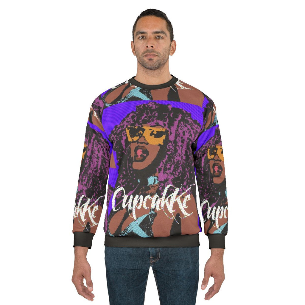 Cupcakke Pop Art Sweatshirt featuring the rapper and LGBTQ icon