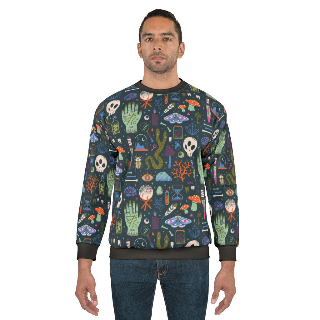 Curiosities Sweatshirt with Cabinet of Curiosities Design