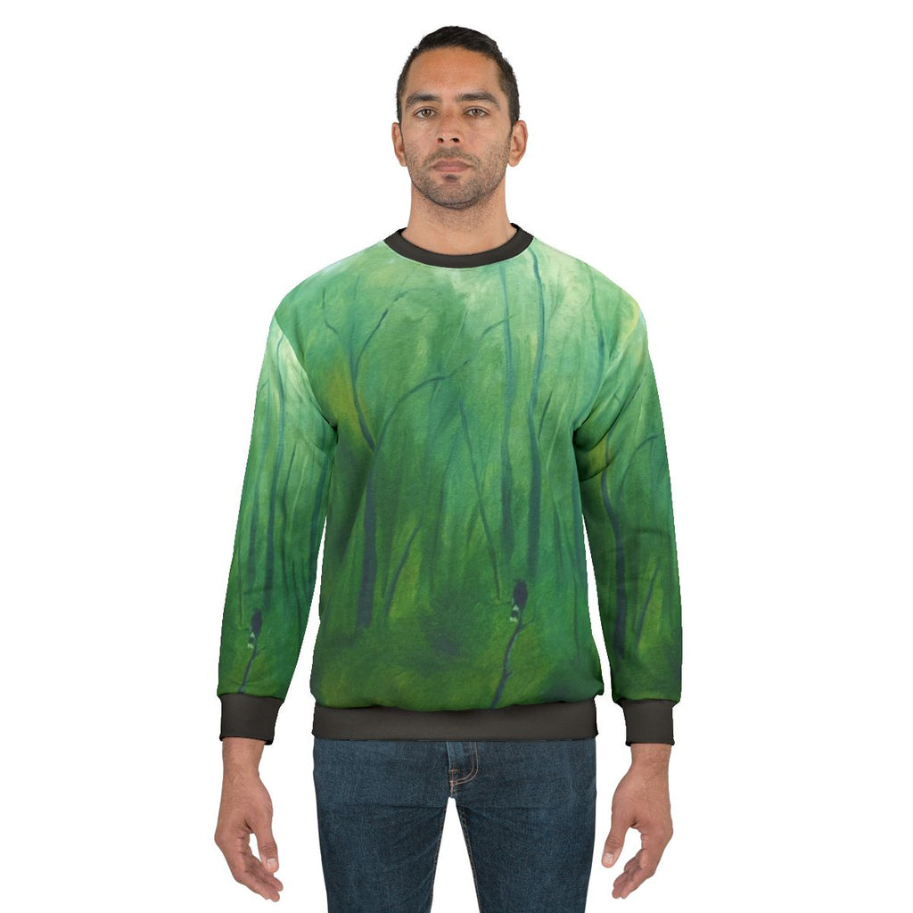 Currawong Dawn Sweatshirt featuring a nature-inspired design