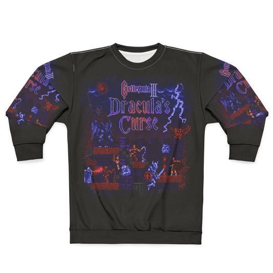 Castlevania Dracula's Castle Retro Gaming Sweatshirt