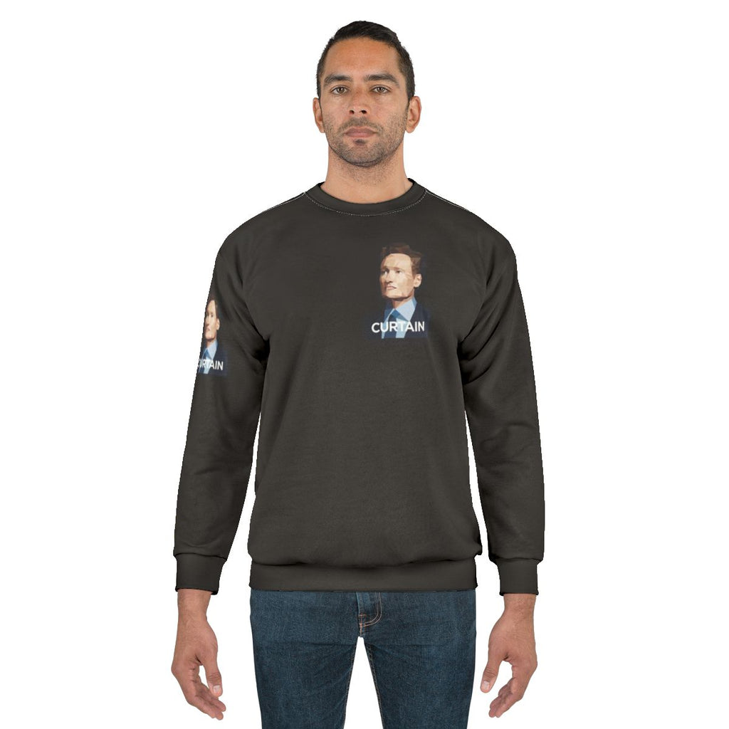 Conan O'Brien Curtain Portrait Sweatshirt