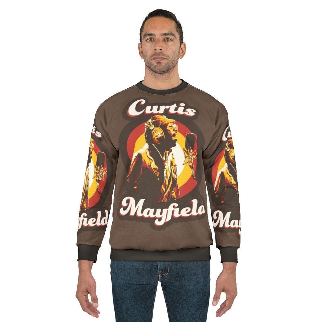 Vintage Curtis Mayfield 70s Funky Soul Sweatshirt