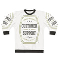 Customer support sweatshirt with logo
