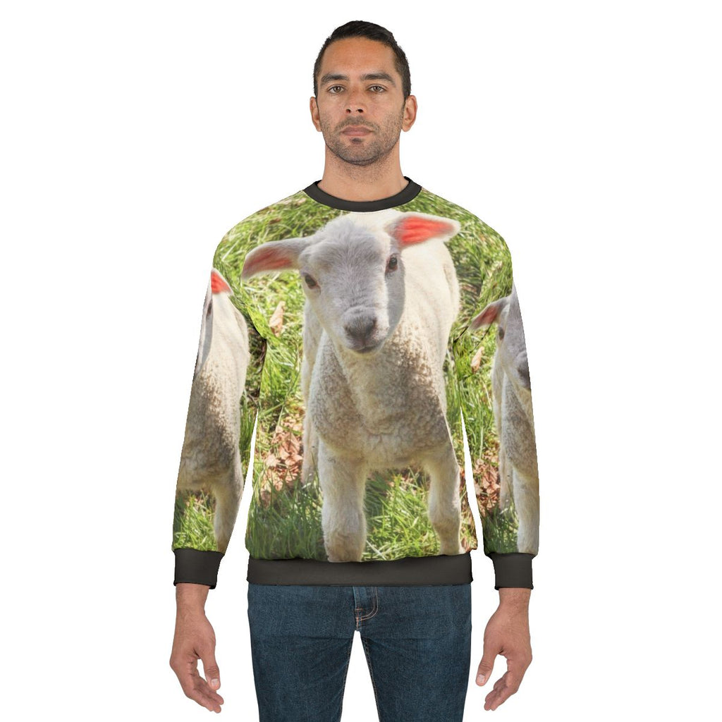 Cute baby lamb spring sweatshirt