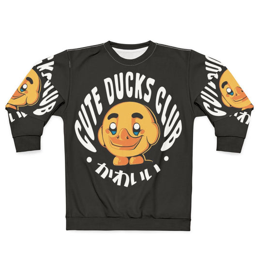 Cute Ducks Club Sweatshirt with Adorable Duck Design