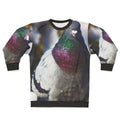 Feral pigeon sweatshirt featuring a cute pigeon design