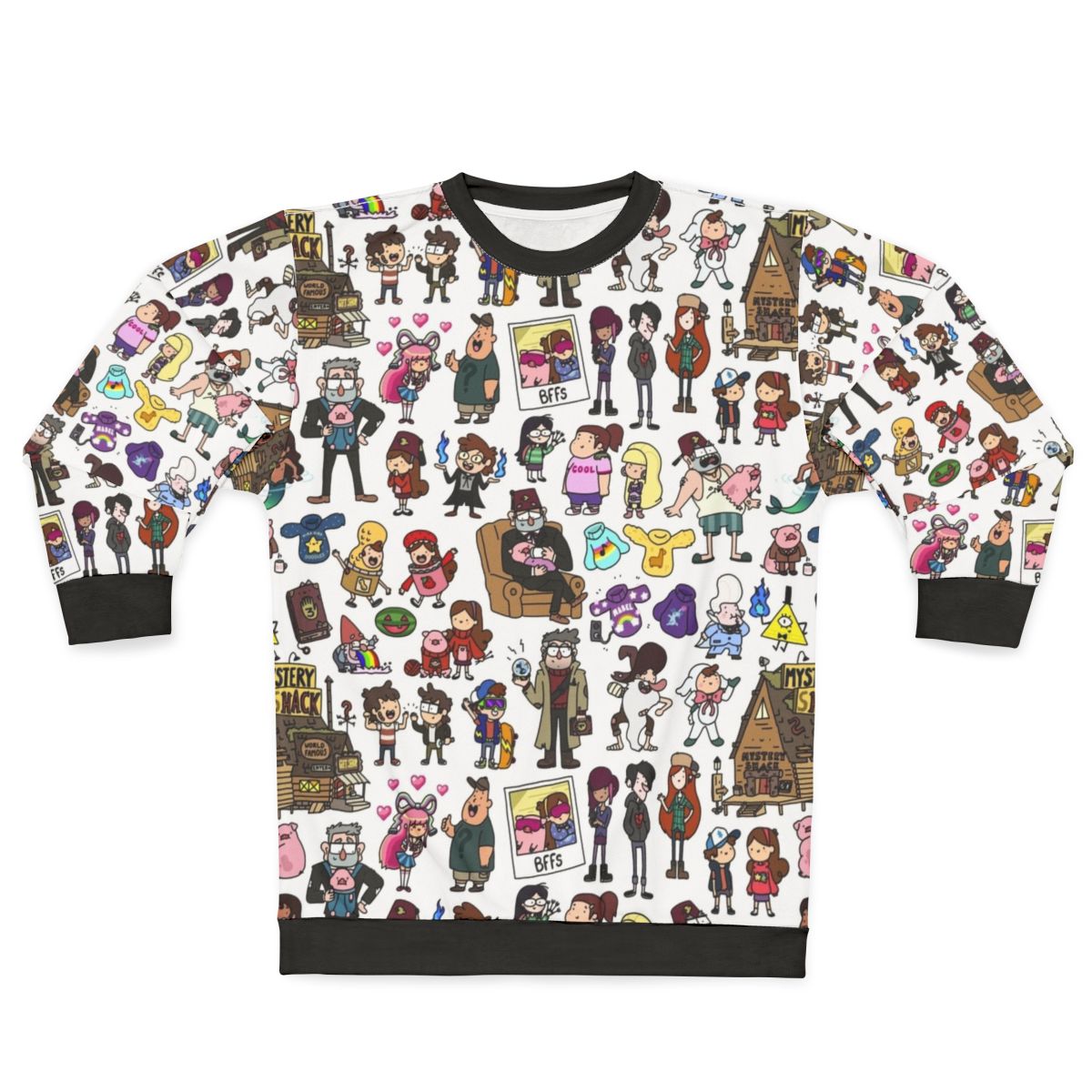 Gravity Falls Doodle Mystery Twins Cozy Sweatshirt