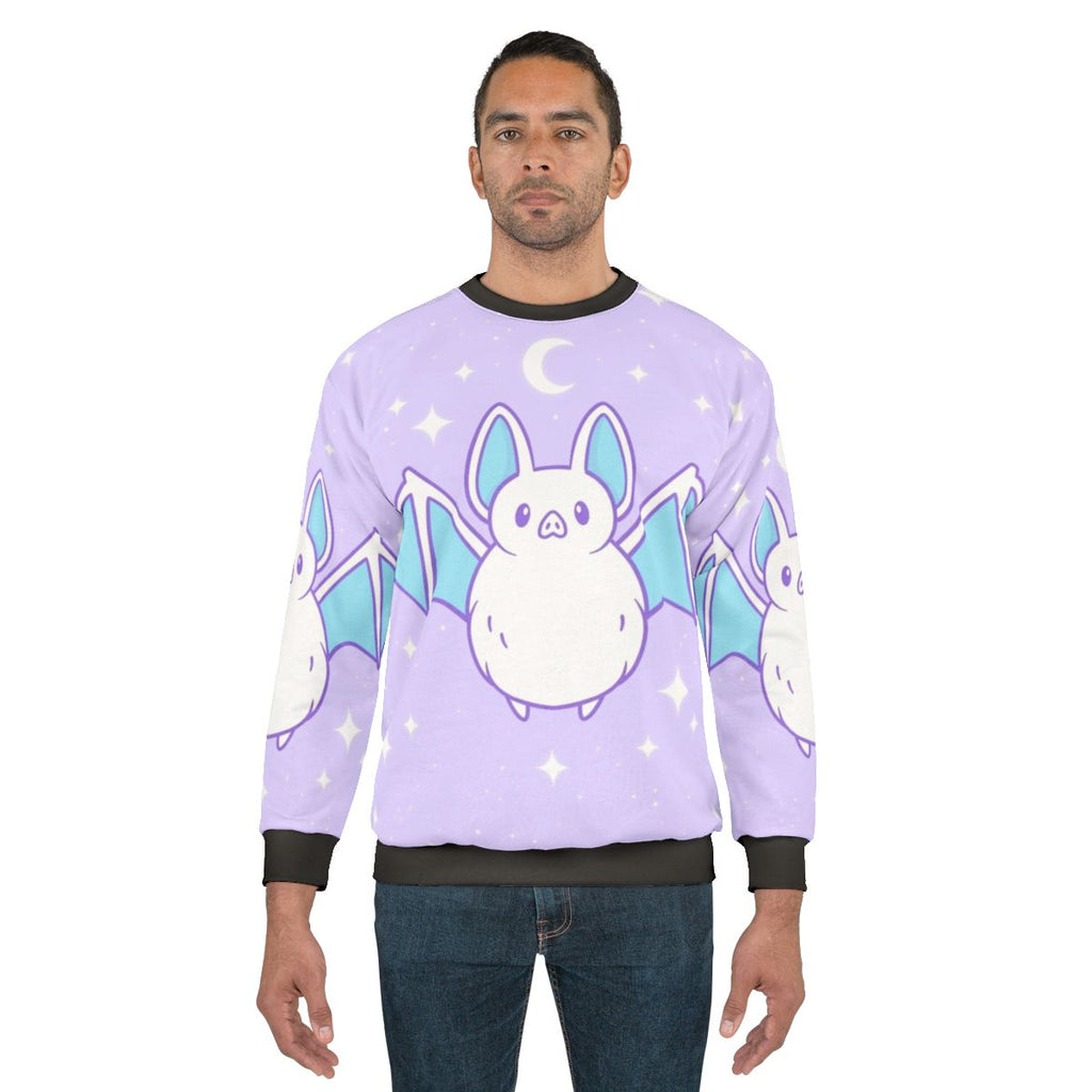 Cute pastel bat graphic sweatshirt