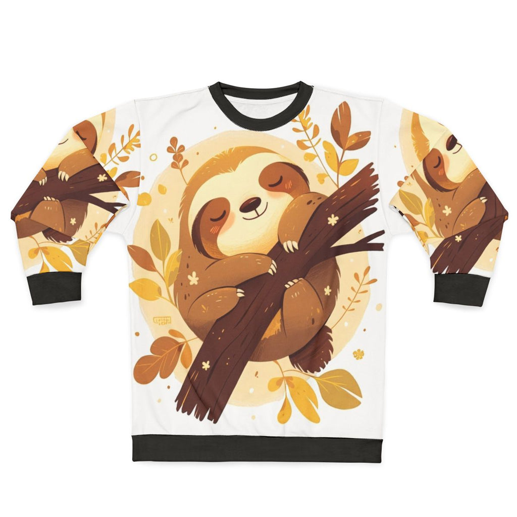 Cute sloth graphic design on a comfortable sweatshirt