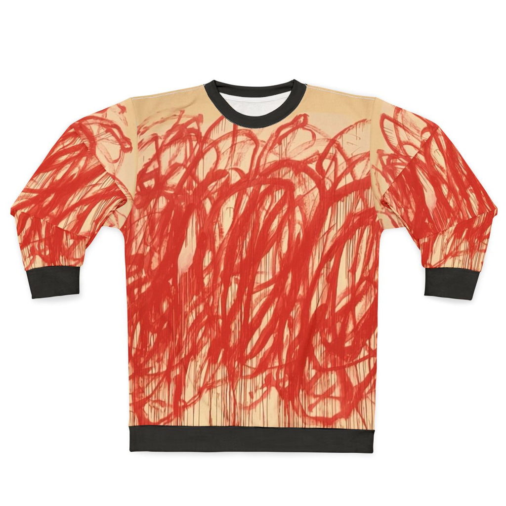 Cy Twombly Bacchus Inspired Graphic Sweatshirt