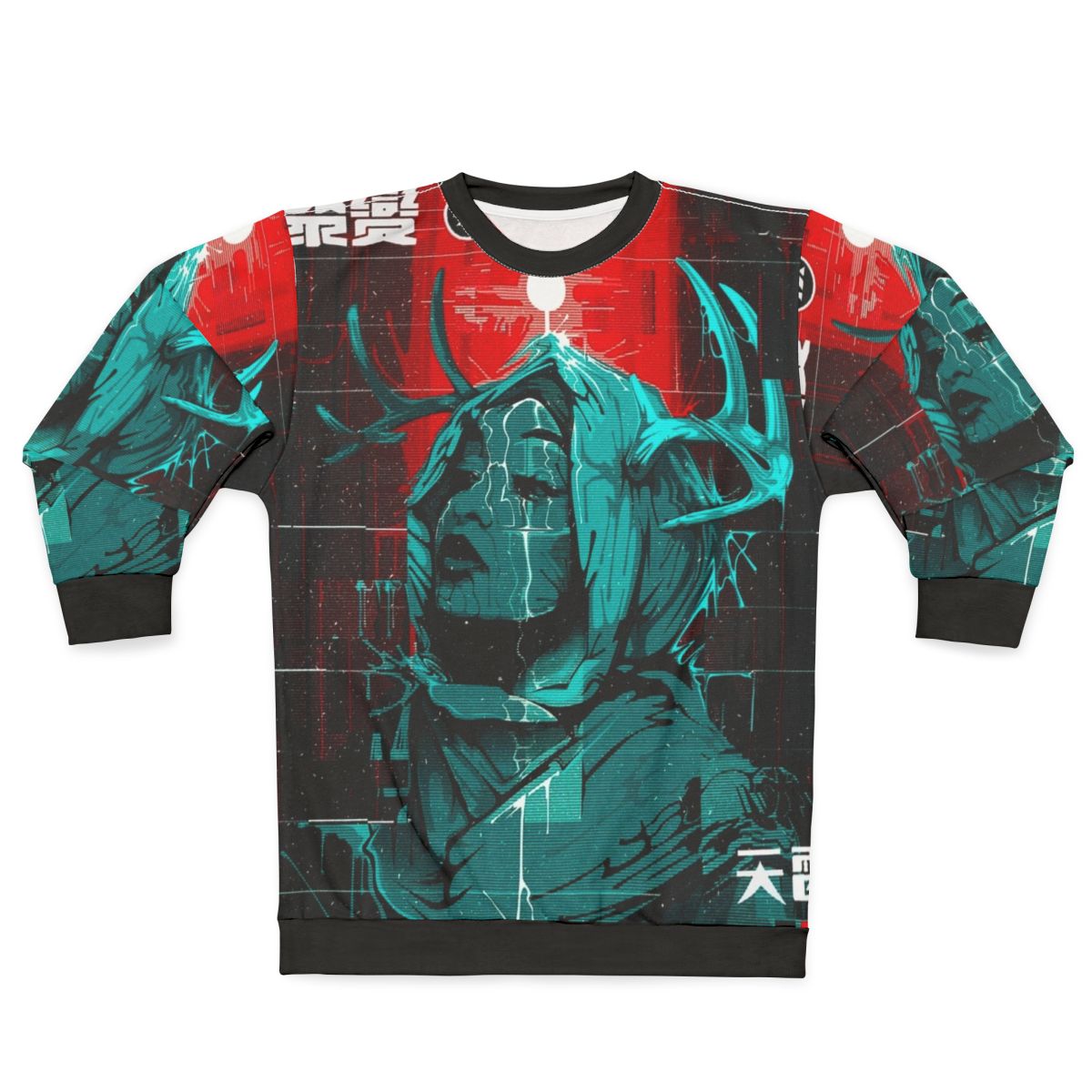 Cyberpunk Glitch Urban Style Sweatshirt