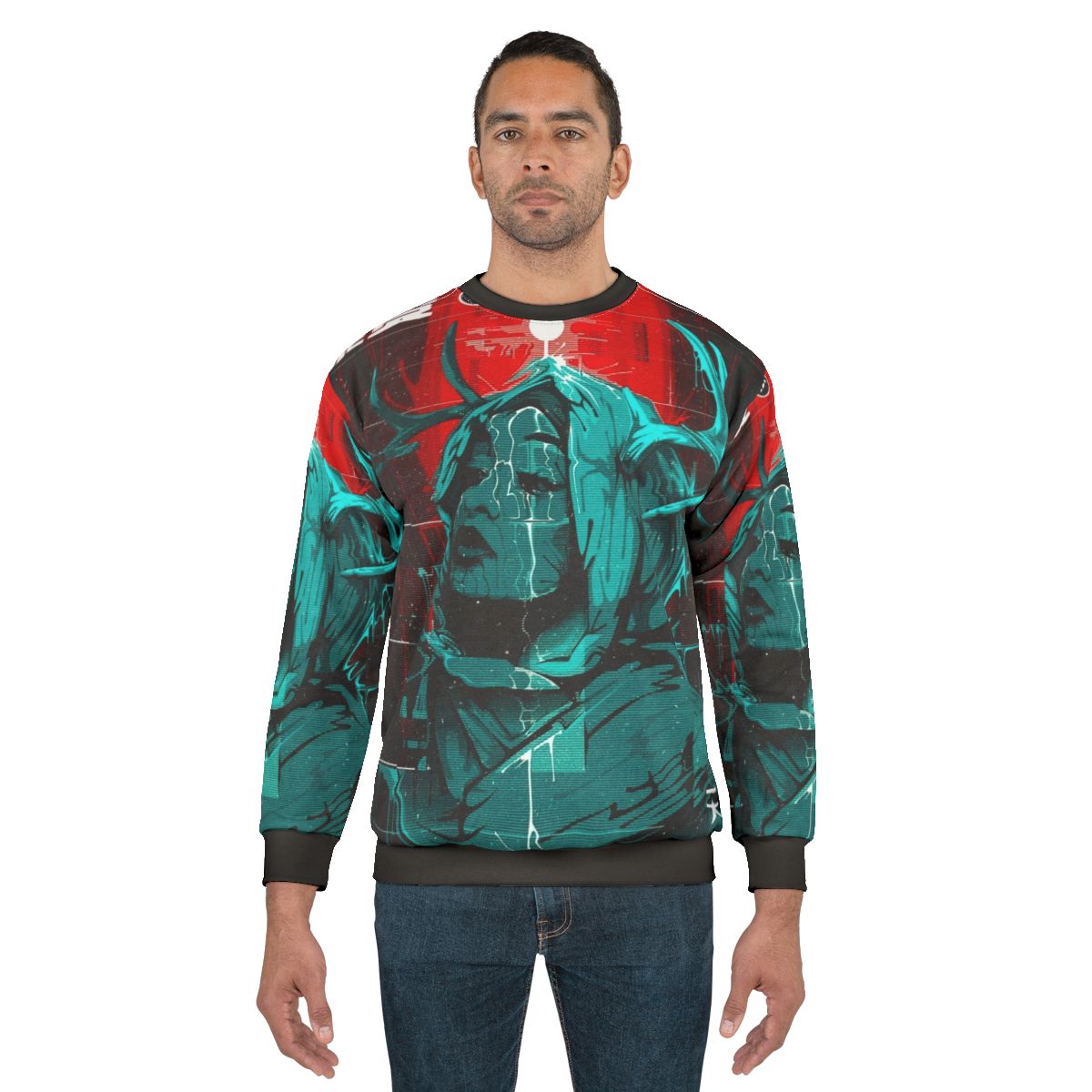 Cyberpunk Glitch Urban Style Sweatshirt