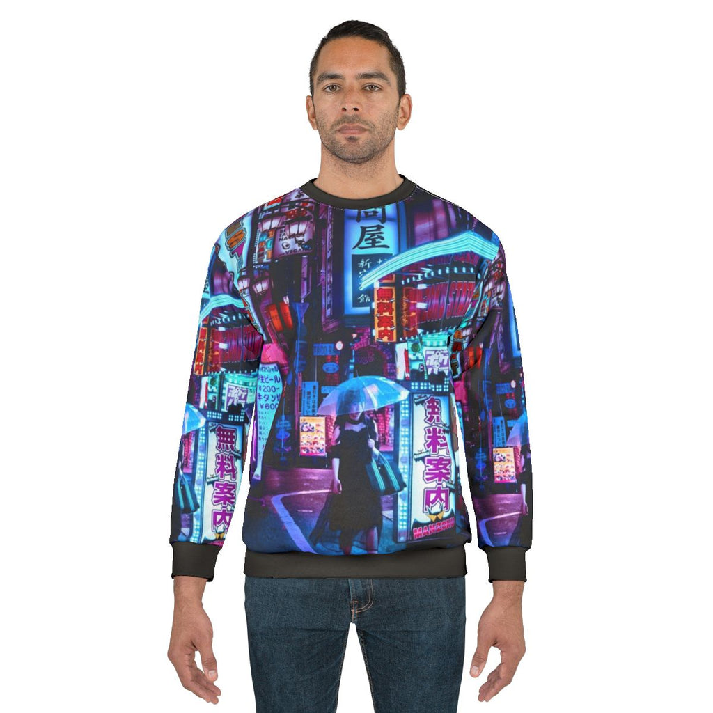 Cyborg Beauty Queen Sweatshirt in futuristic Japanese street style