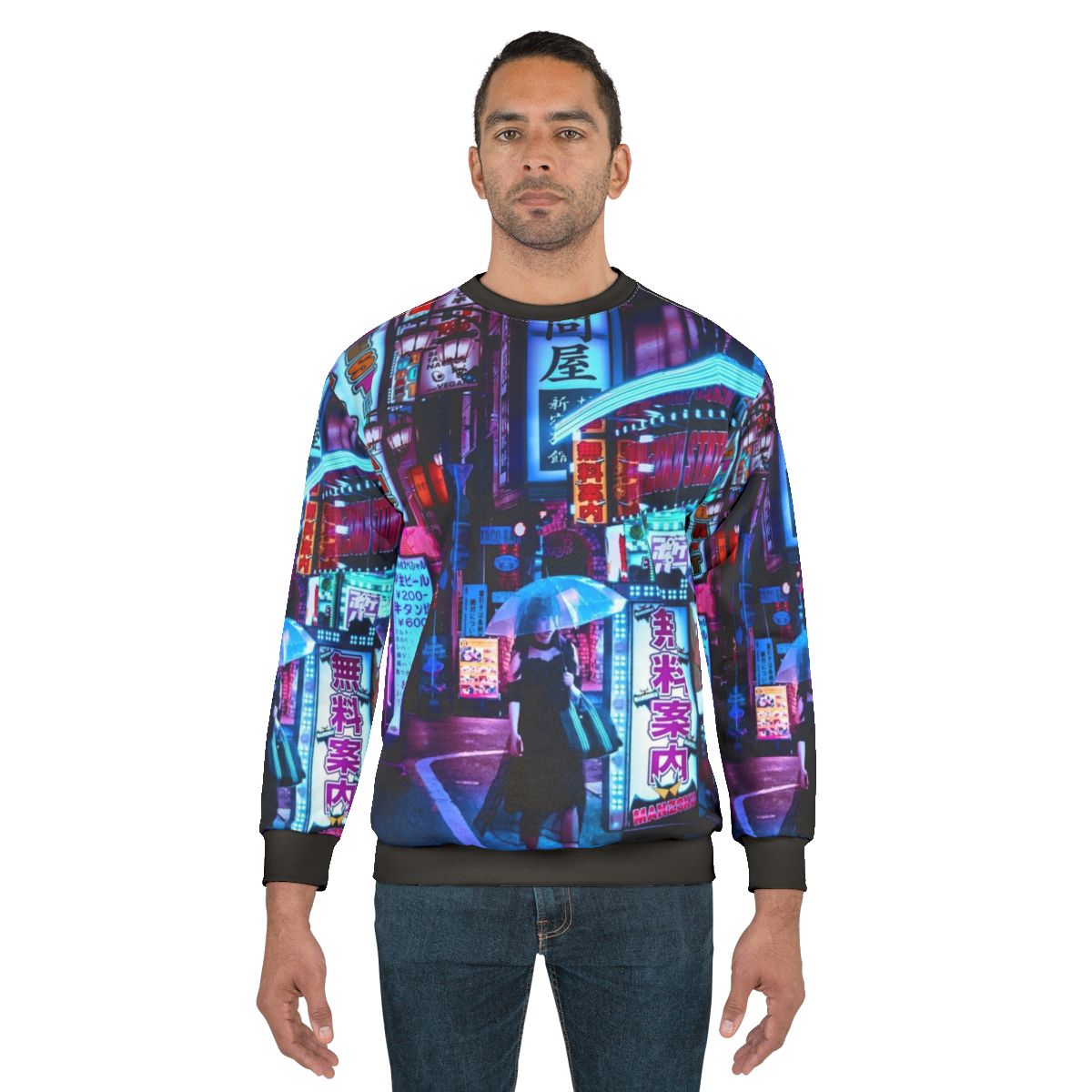 Cyborg Beauty Queen Sweatshirt in futuristic Japanese street style