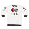 Dice logo sweatshirt featuring Kokichi Ouma from Danganronpa