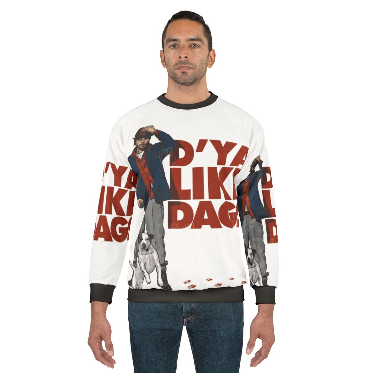 Snatch movie graphic sweatshirt featuring Brad Pitt