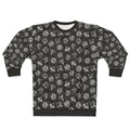 D20 Dice Set Pattern White Sweatshirt