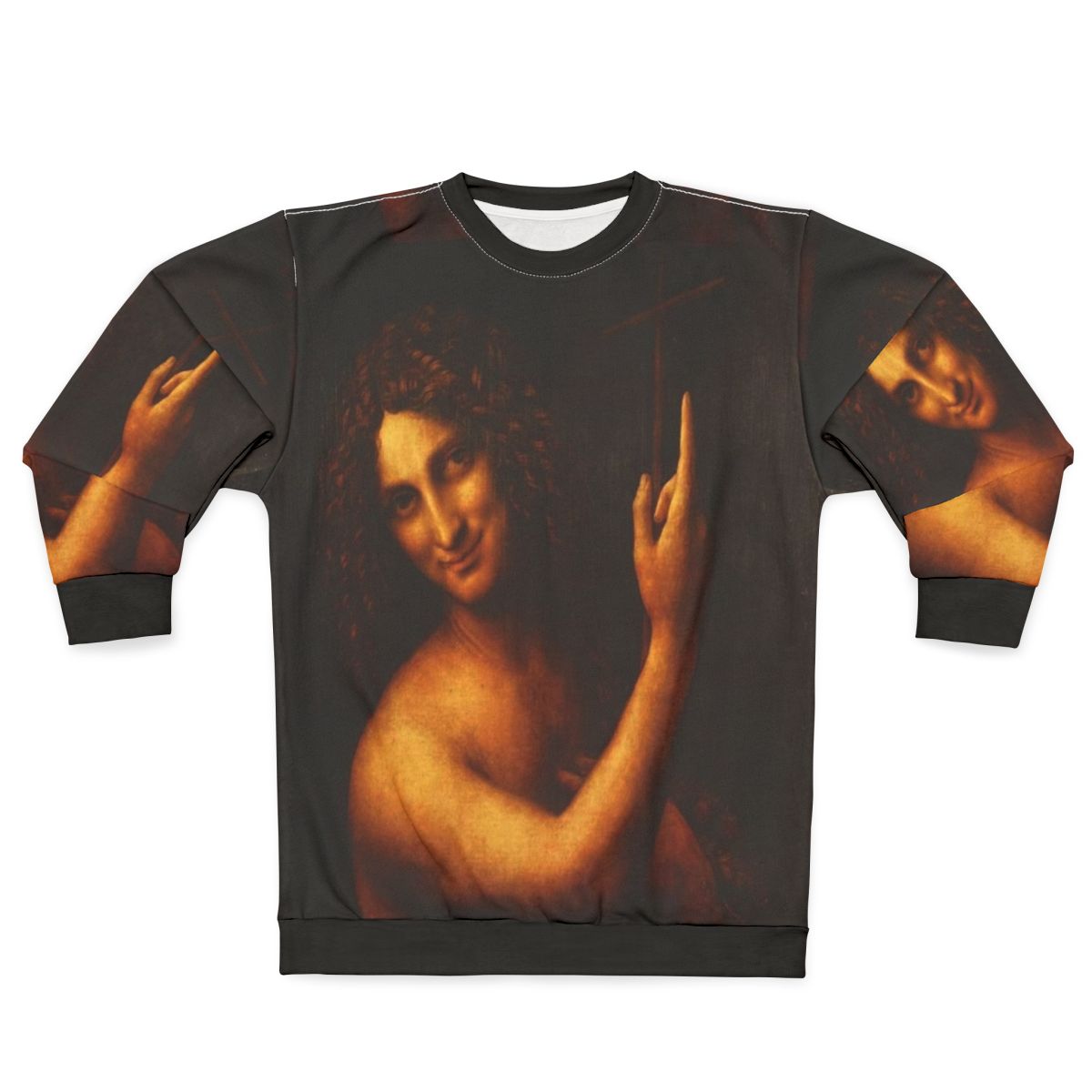 Da Vinci St. John the Baptist Sweatshirt - Renaissance Art