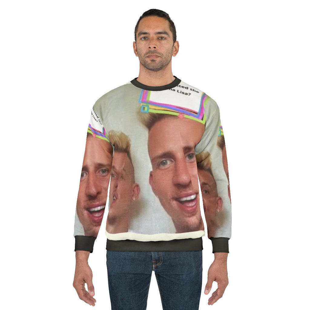 Da Vinki Twins Sweatshirt featuring a pop culture meme design