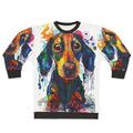 Dachshund dog art print sweatshirt