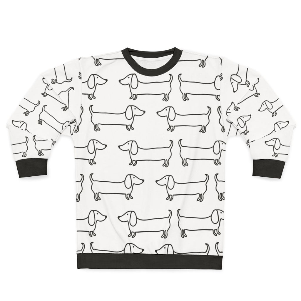 Dachshund Black and White Sweatshirt