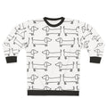 Dachshund Black and White Sweatshirt