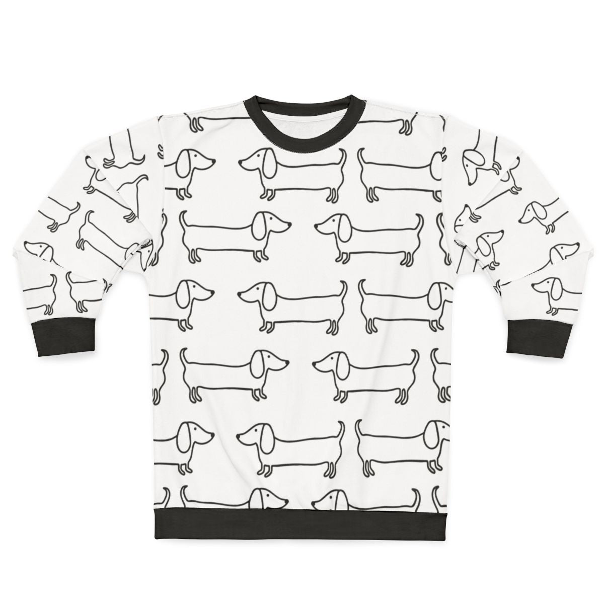 Dachshund Black and White Sweatshirt