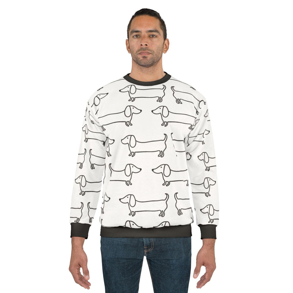Dachshund Black and White Sweatshirt