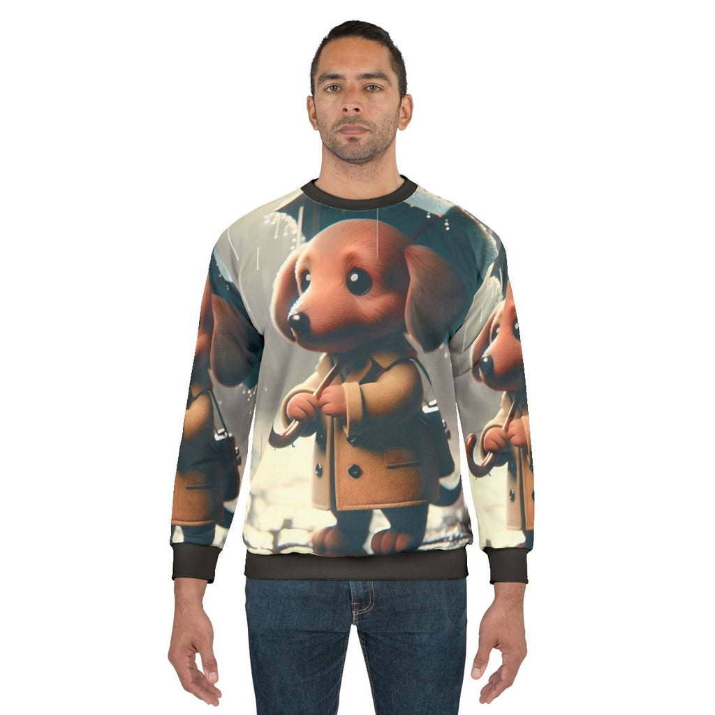 Dachshund in the Rain Sweatshirt
