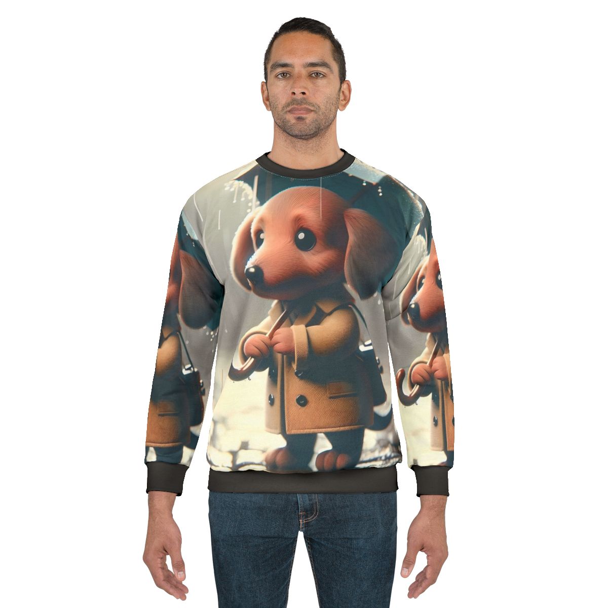 Dachshund in the Rain Sweatshirt