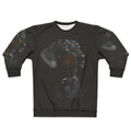 Watercolor dachshund portrait digital art on sweatshirt