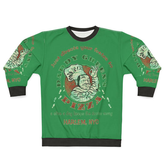 Daddy Green's Pizza Sweatshirt with The Last Dragon Inspired Graphics