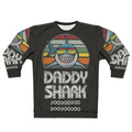 Retro Daddy Shark Dark Print Sweatshirt