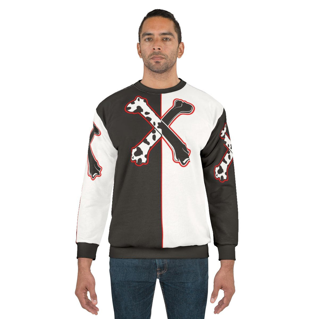 Dalmatian cross bones icon sweatshirt